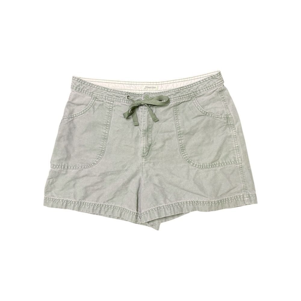 St. John’s Bay Green Khaki Cargo Tie Shorts Size 12